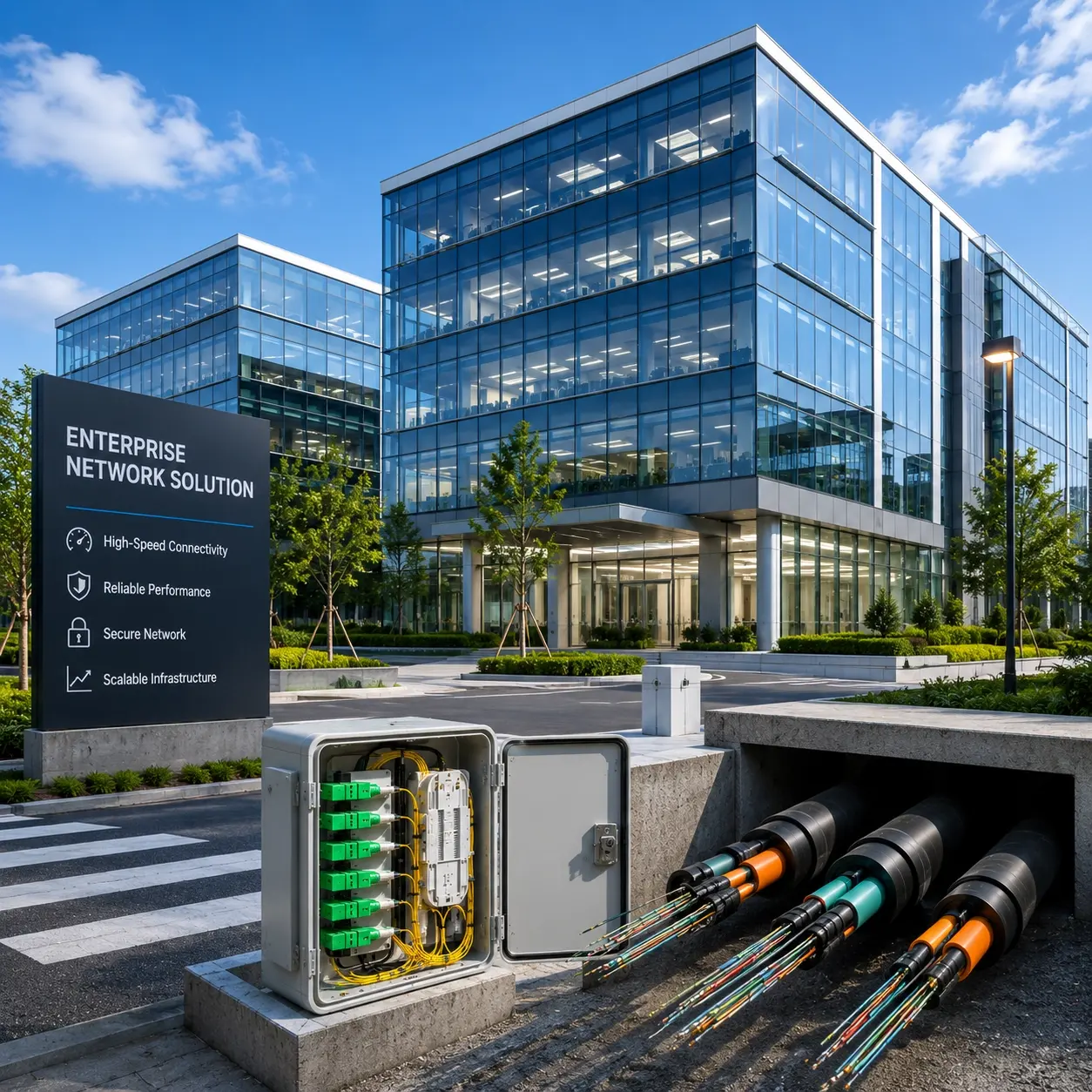 GYTS fiber optic cable for ISP backbone network