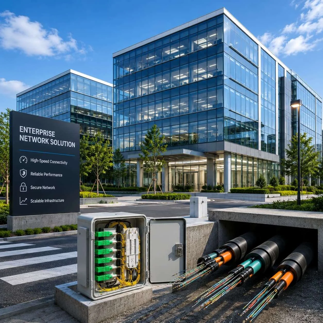 GYTS fiber optic cable for ISP backbone network